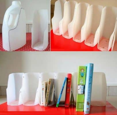 Tái chế chai nhựa để làm giá sách