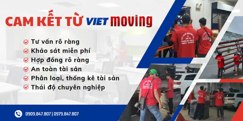 Cam kết khi sử dụng dịch vụ chuyển văn phòng