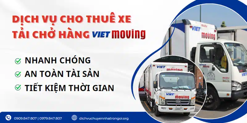 dịch vụ cho thuê xe tải chở hàng của VietMoving