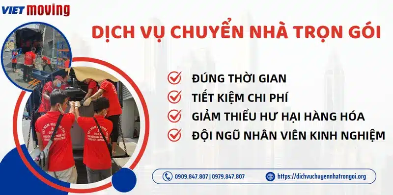 Cam kết dịch vụ chuyển nhà trọn gói Quận 6 an toàn, nhanh chóng từ VietMoving