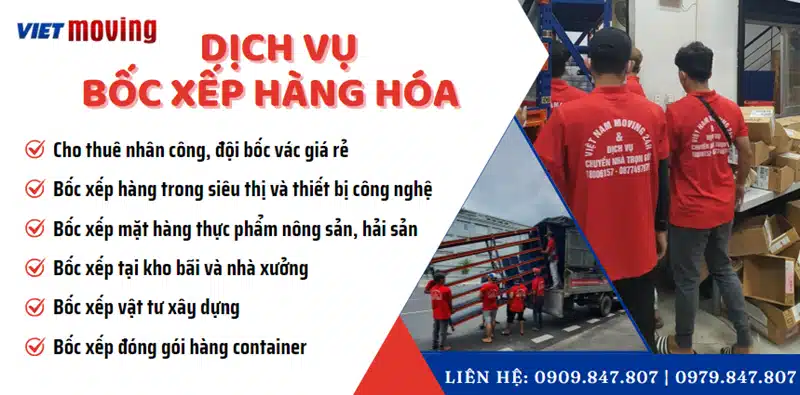 Dịch vụ bốc xếp hàng hóa của Vietmoving