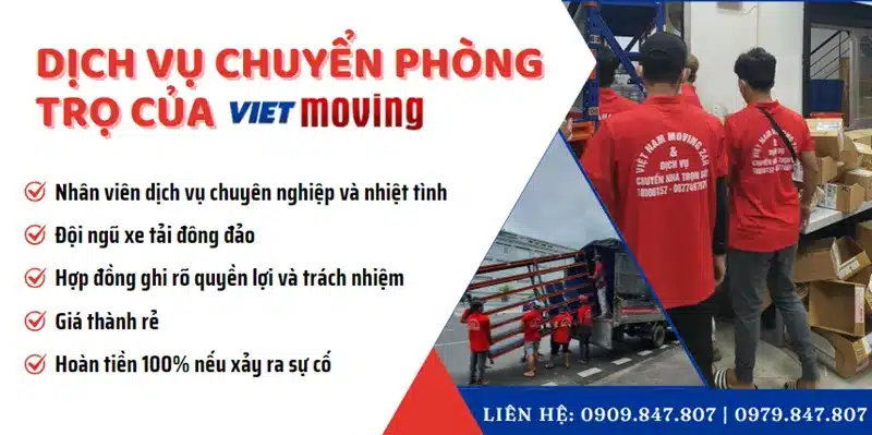 Lợi ích khi sử dụng dịch vụ chuyển trọ tại VietMoving