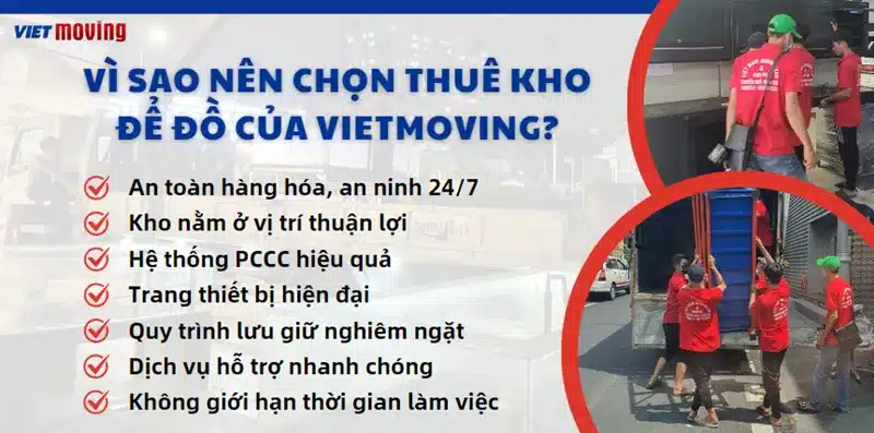 Lý do nên chọn cho thuê kho để đồ của VietMoving?