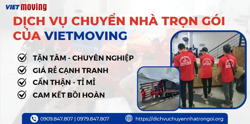 Cam kết dịch vụ chuyển nhà trọn gói tại VietMoving